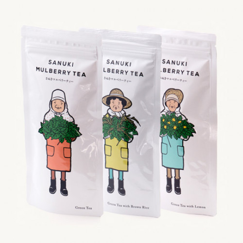 Sanuki Mulberry Tea (3-Flavor Set) – Plain, Brown Rice, Setouchi Lemon